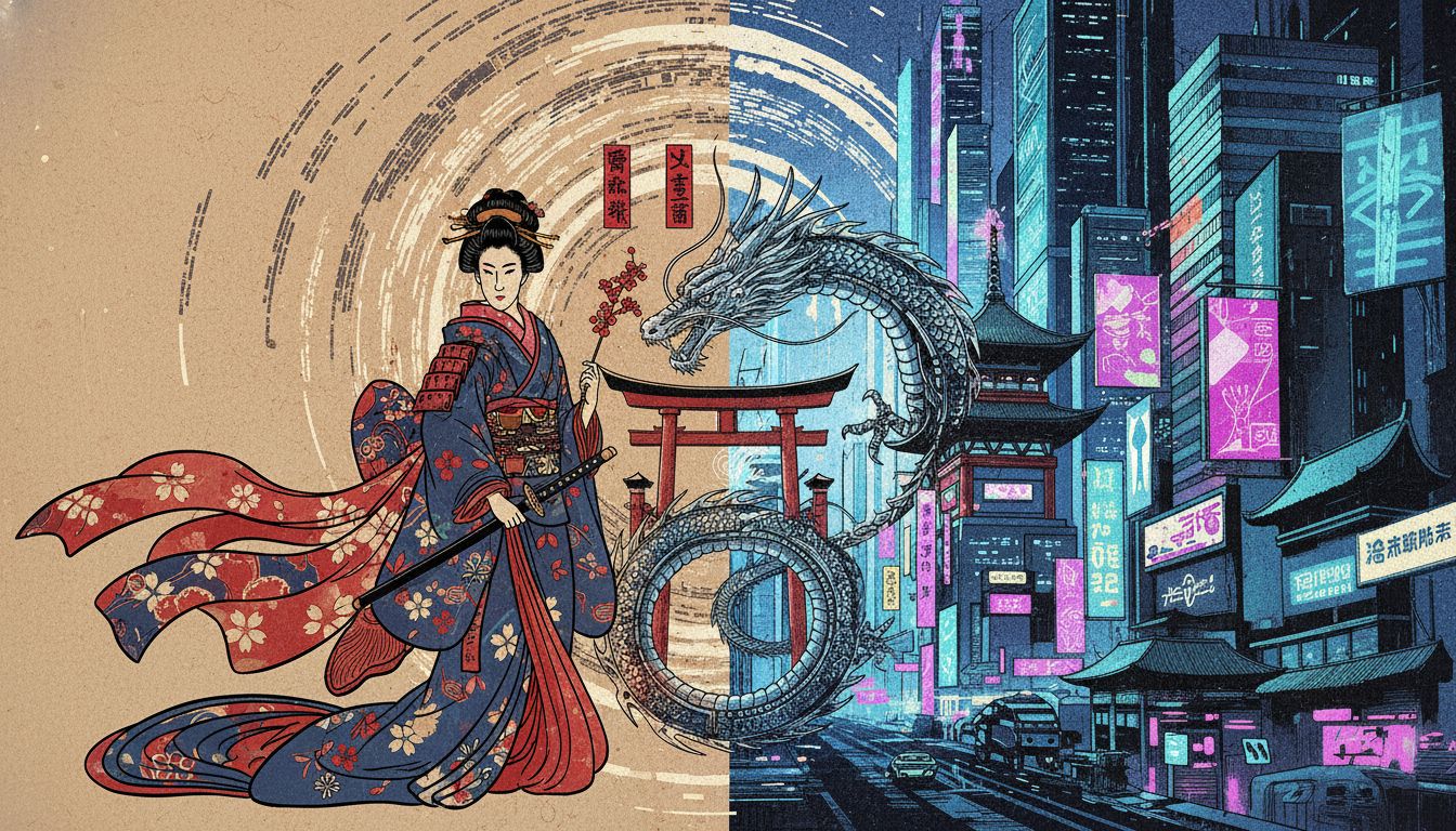 Konvergensi Estetika: Sintesis Budaya Visual Jepang dan Barat dalam Industri Digital Modern